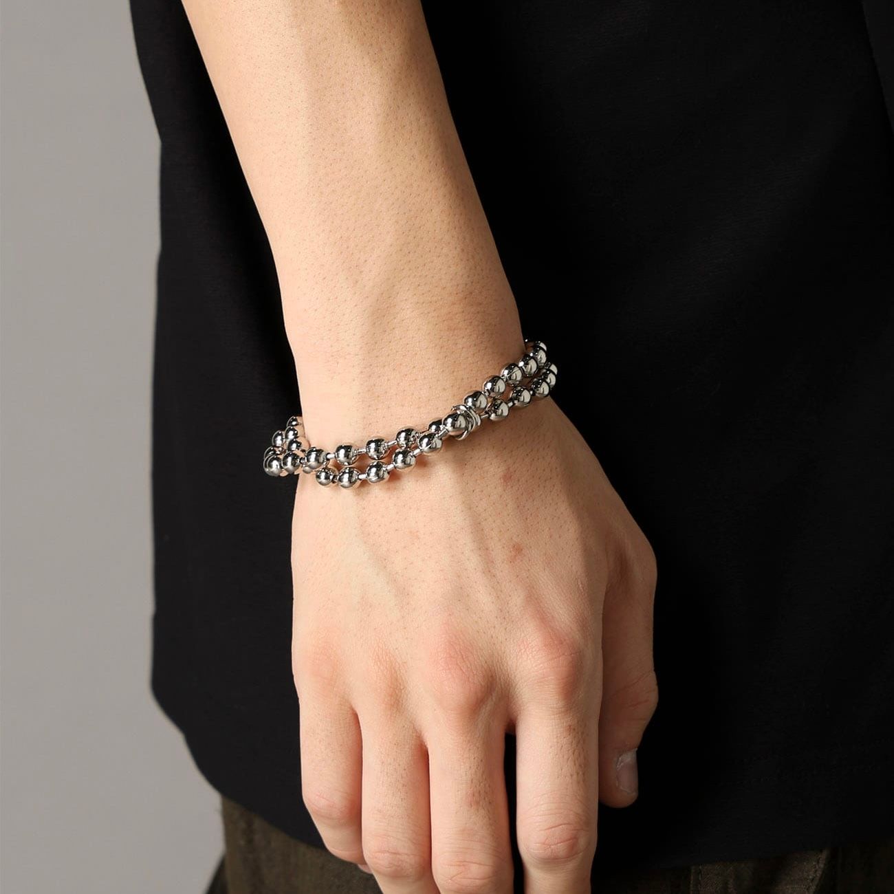 【残り一点】ボールチェーンブレスレット(SILVER)