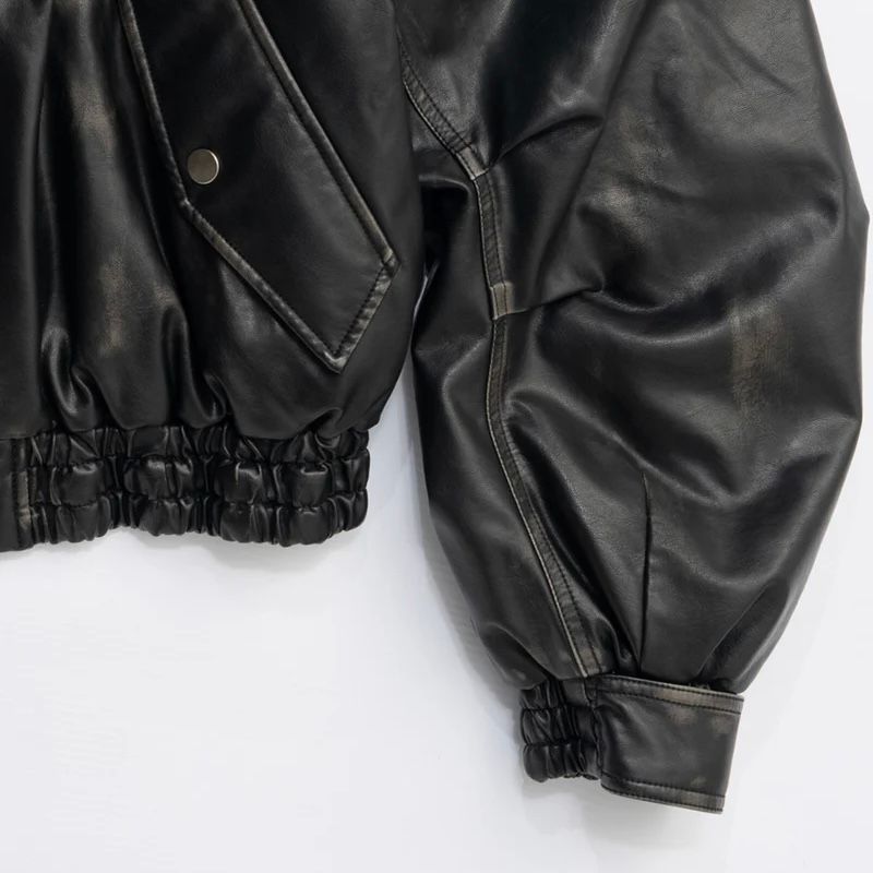 【残り一点】Flight Leather Bomber Jacket