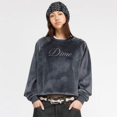 【残り一点】Cursive Velvet Crewneck