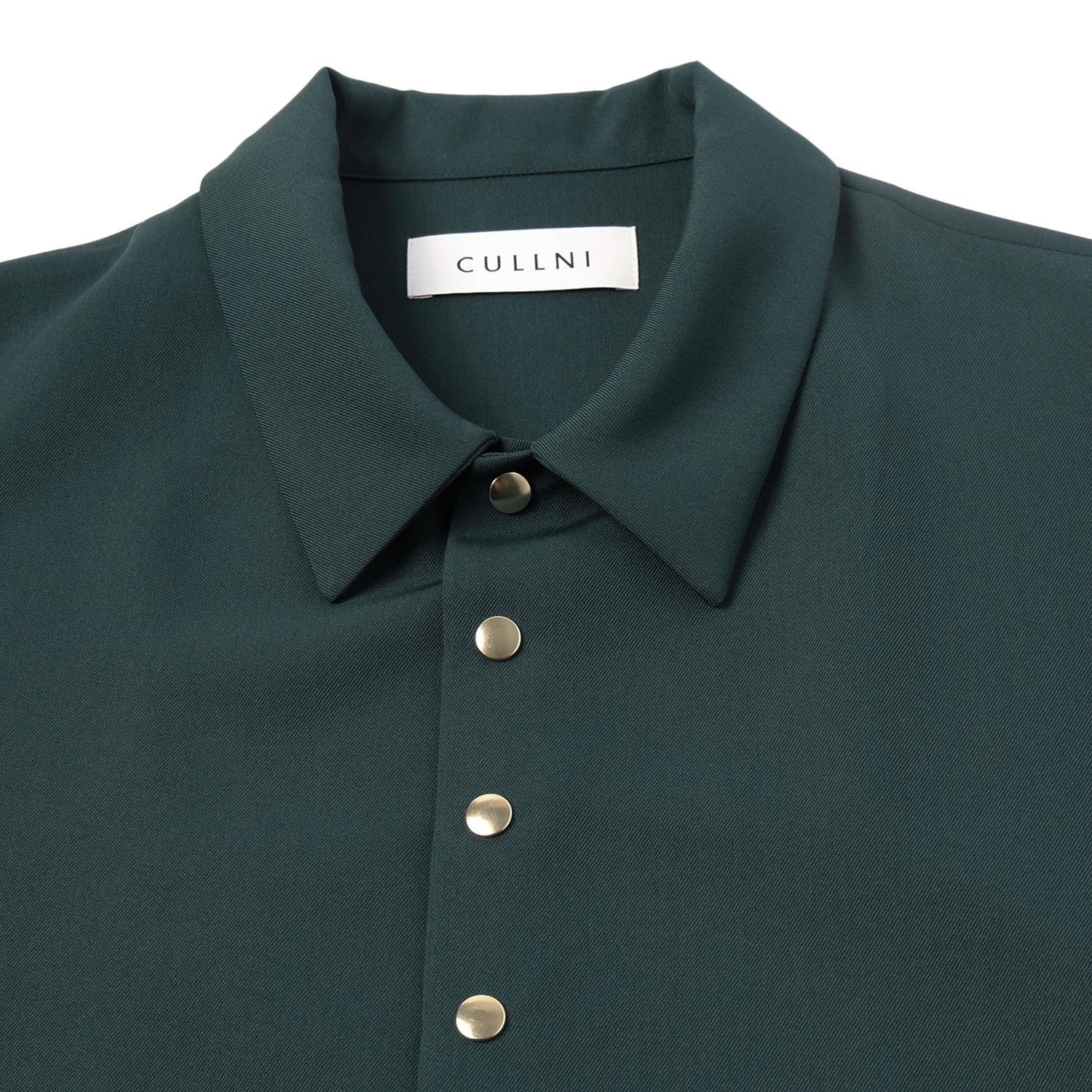 CULLNI - 【残り一点】Chambray Twill Dot Button Short Sleeve Shirt 