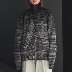 【残り一点】Gradation Front Zip Knit