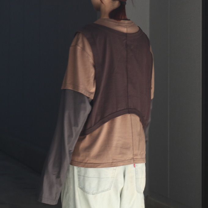 【残り一点】Panelled Multi Layerd T-Shirt