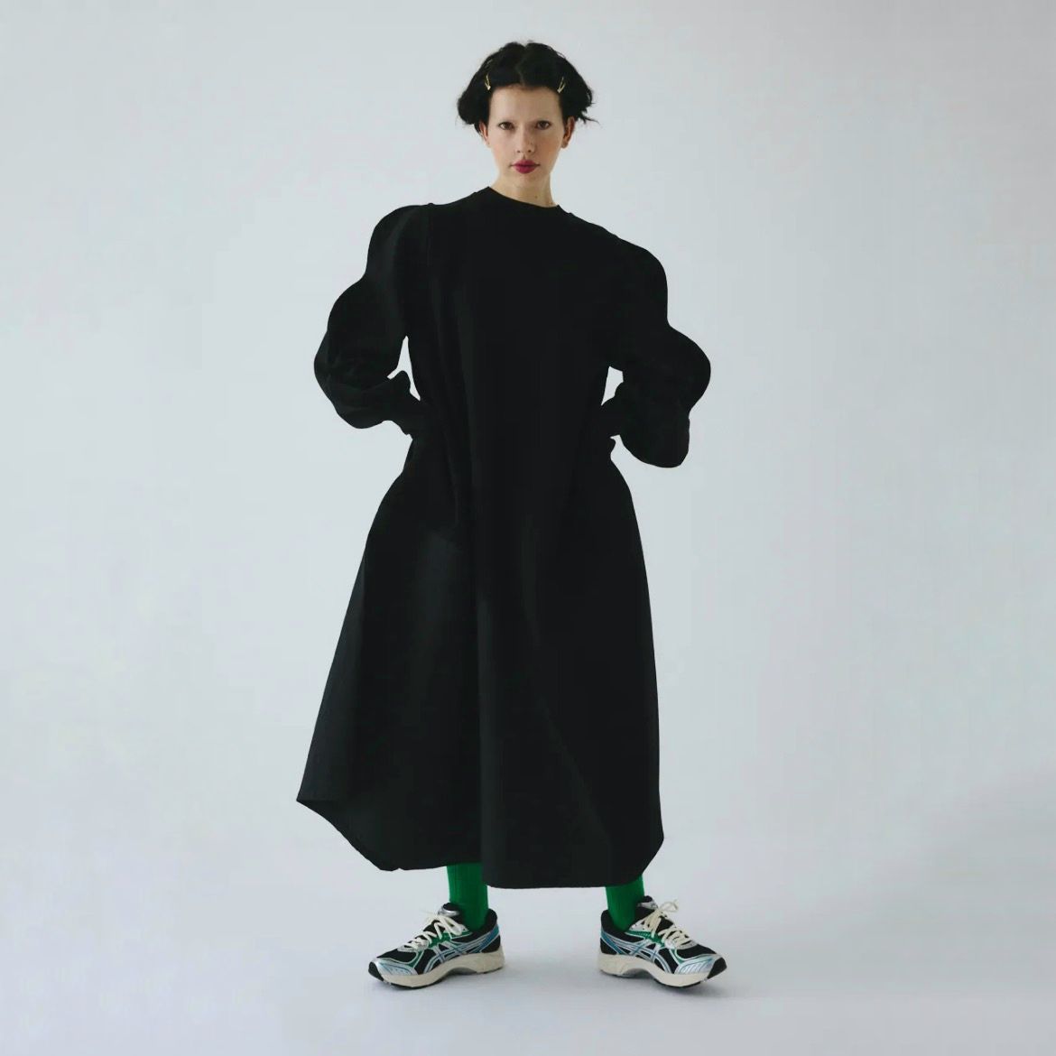 【残り一点】Mountain Sleeve Docking Dress