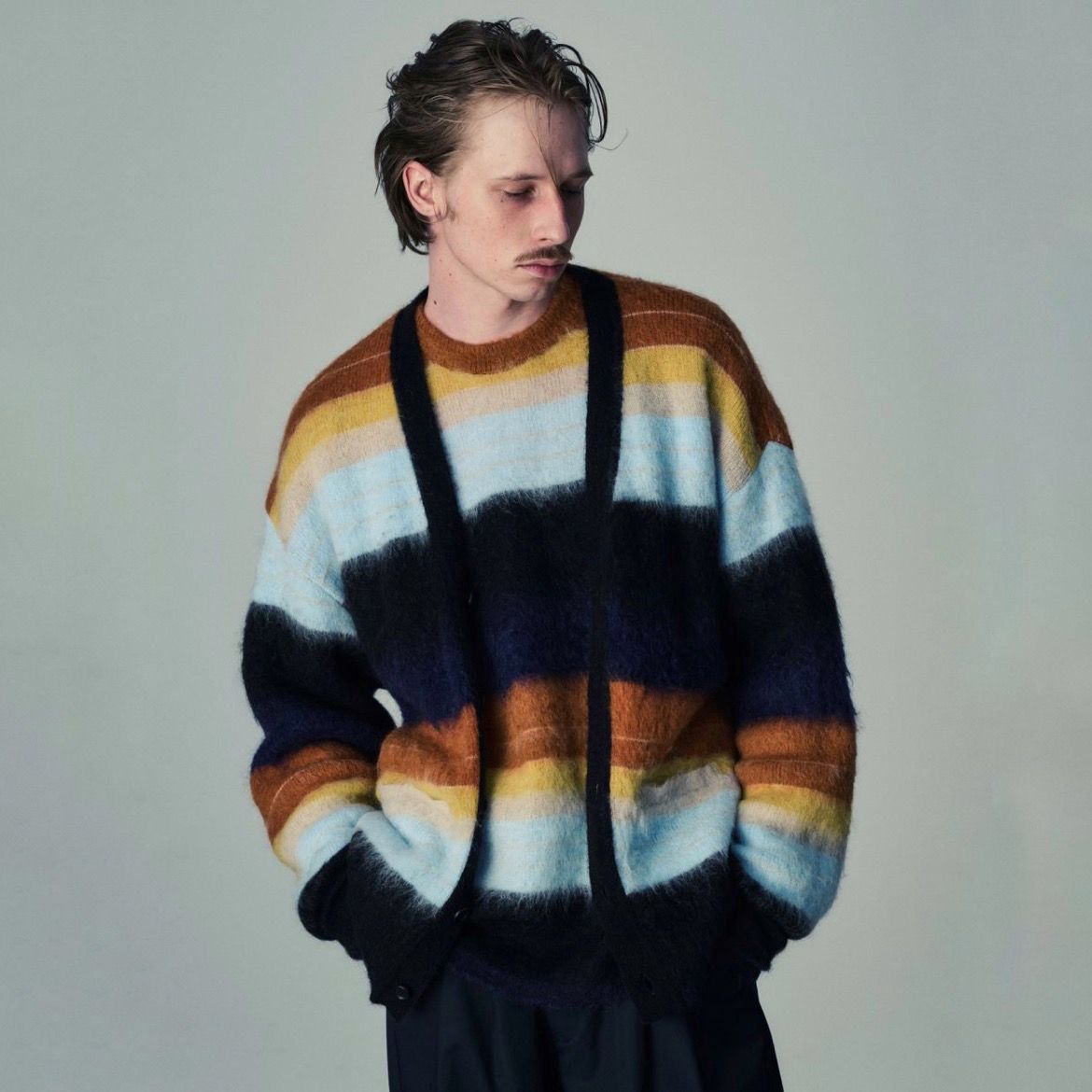 stein - 【残りわずか】Color Combination Mohair Cardigan | ACRMTSM ...