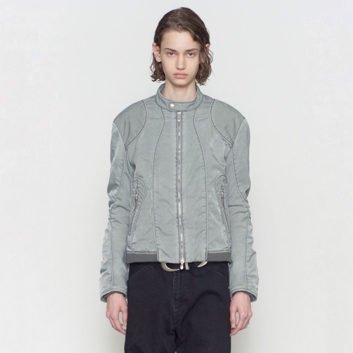 【残り一点】Panelled Padded Moto Jacket