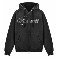 【残り一点】Rhinestone Zip Hoodie