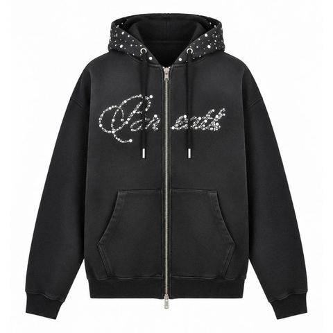 【残り一点】Rhinestone Zip Hoodie
