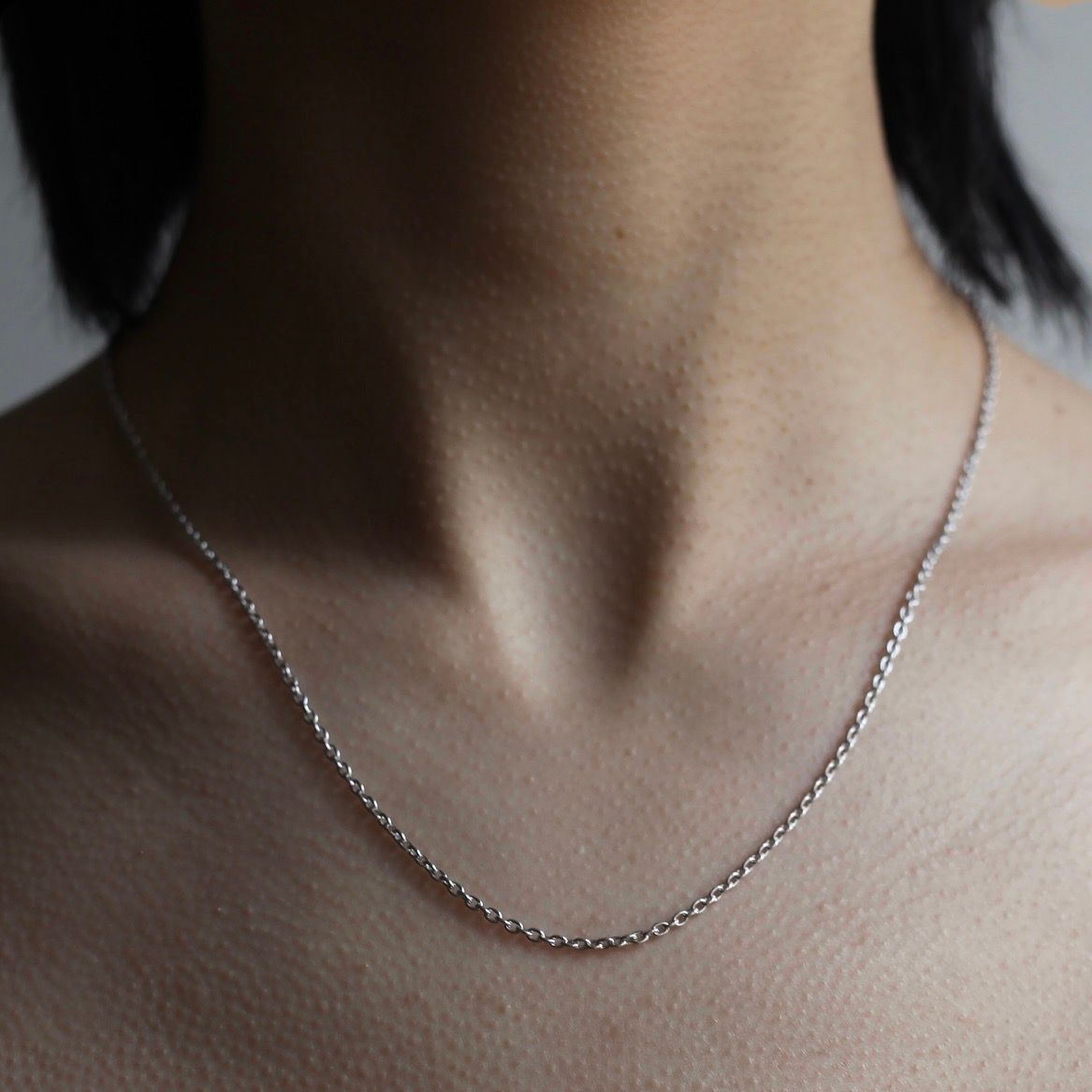 【残りわずか】Oval Chain Necklace(SILVER)