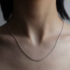 【残りわずか】Oval Chain Necklace(SILVER)