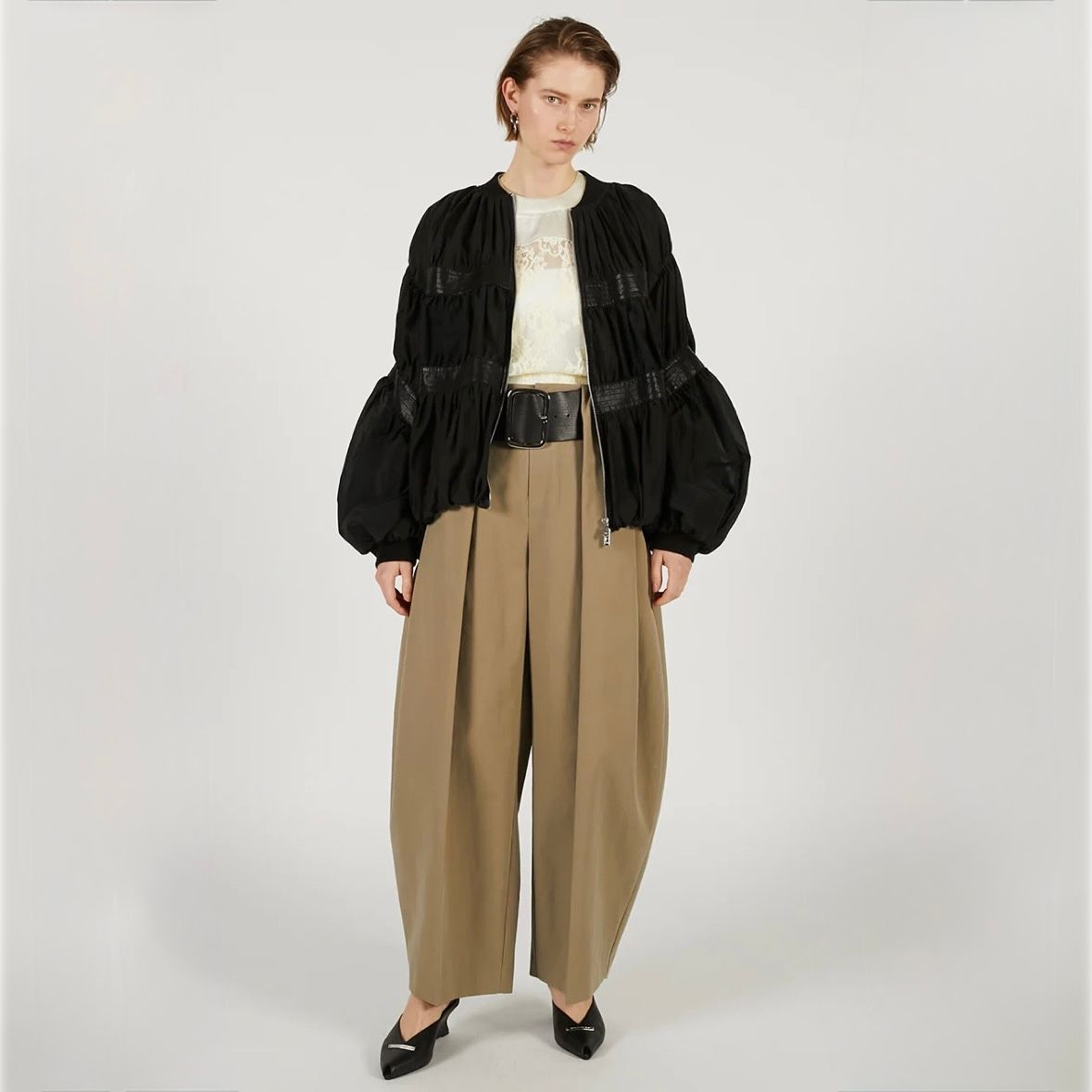 【残り一点】シアーボリュームブルゾン