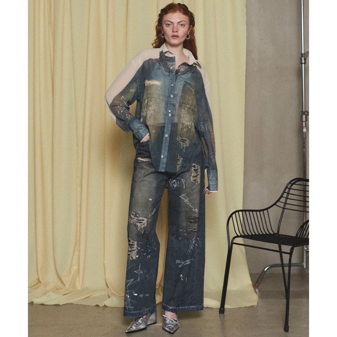 MAISON SPECIAL - 【残り一点】Denim Print Pants | ACRMTSM