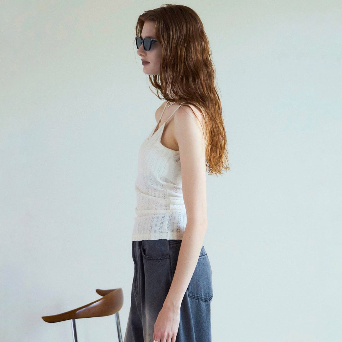 【残り一点】Cup In Jersey Lace Camisole