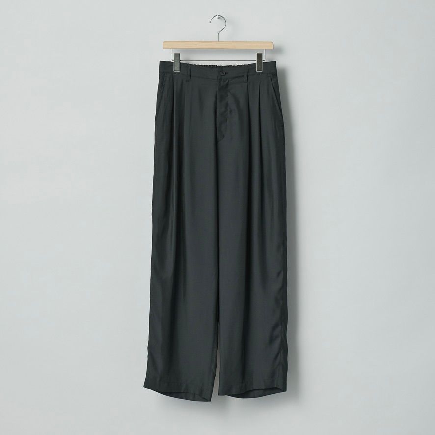 【残りわずか】Cupro Twill Wide Easy Trousers