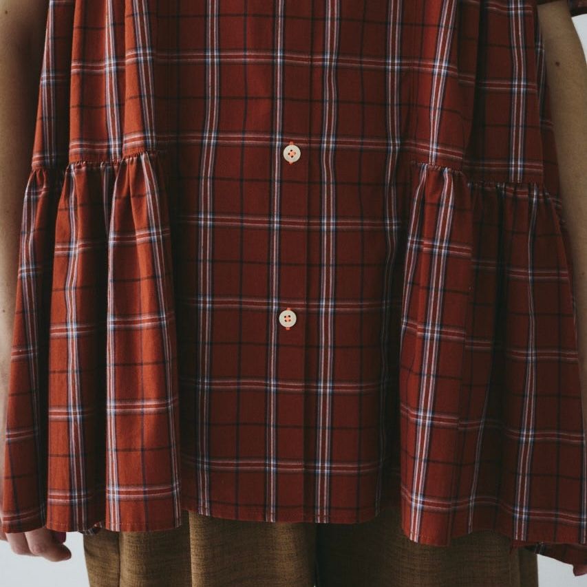 【残り一点】Side gather Aline blouse
