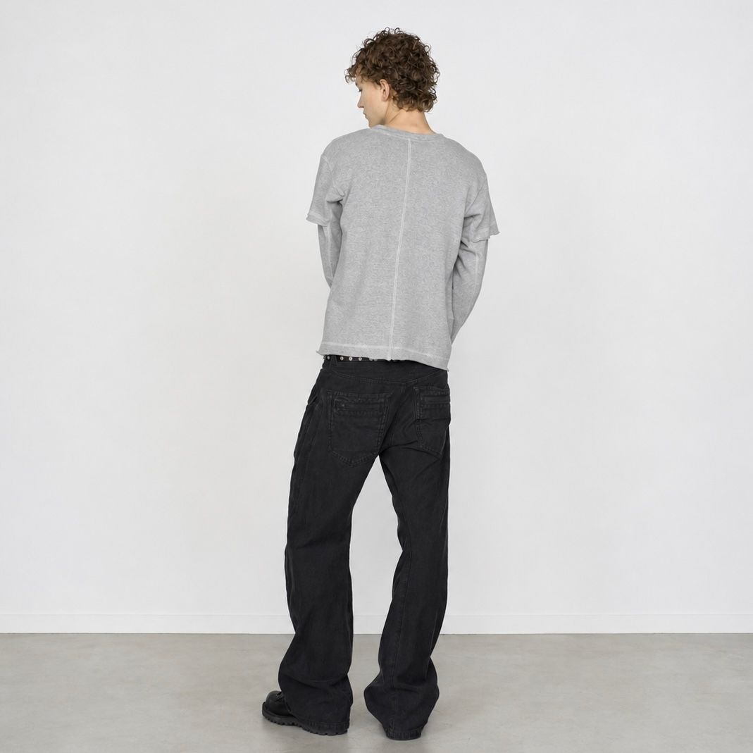 【残り一点】Panneld Layerd Sleeve T-Shirt