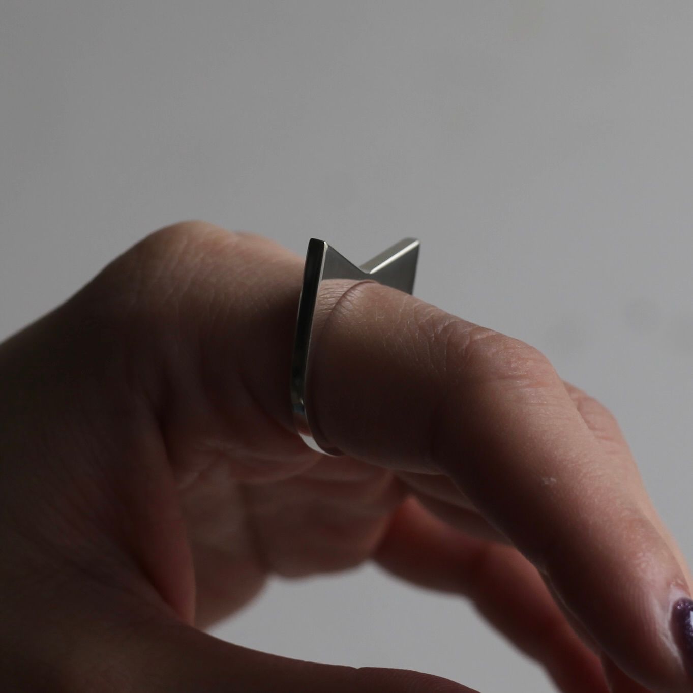 【残り一点】Flat Point Ring