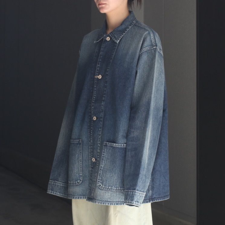 【残り一点】Navy Denim Chore Jacket