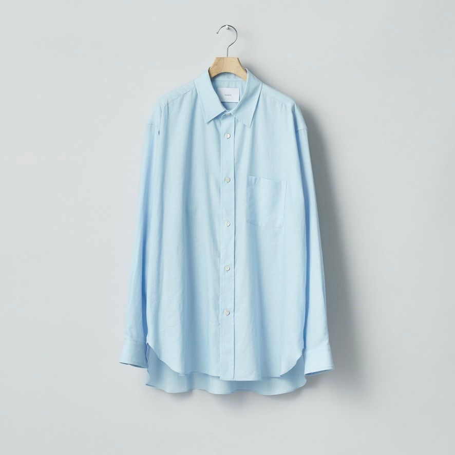 【残り一点】Cotton Silk Oversized Placket Shirt