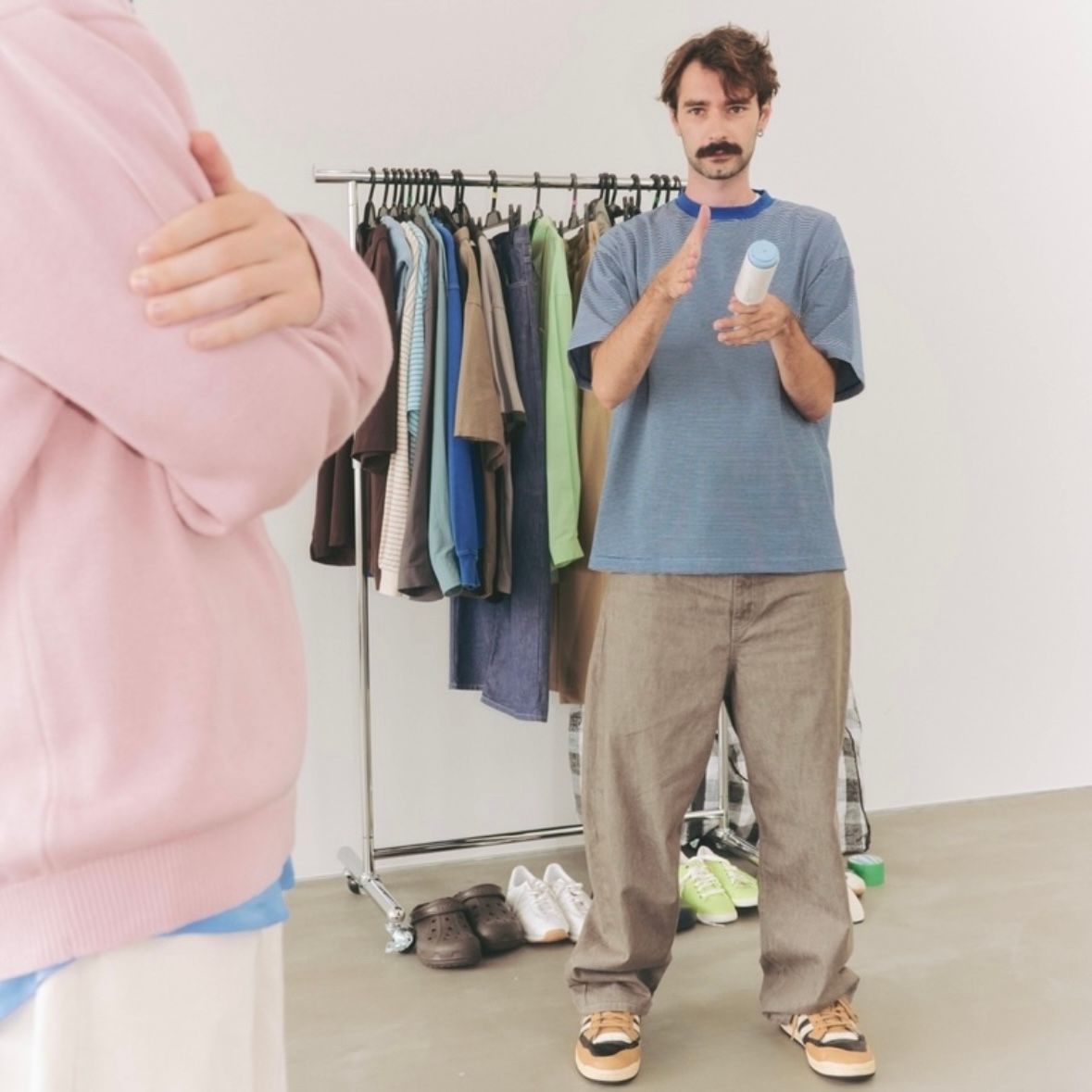 【残りわずか】Mercerization Border Wide S/S Tee