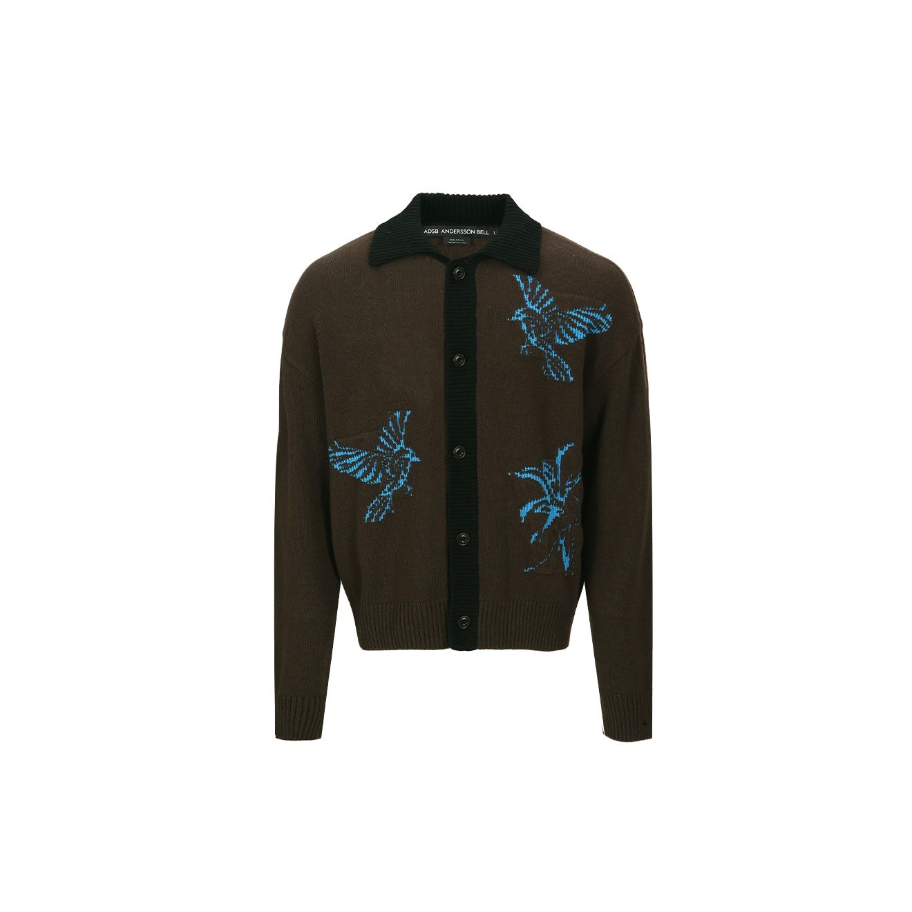【残り一点】Unisex Bird Intarsia Cardigan