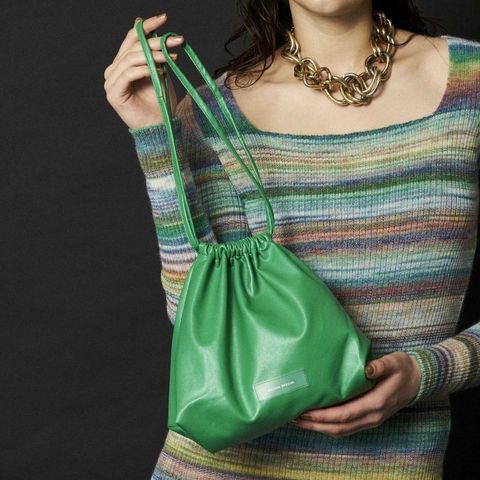 【残り一点】Vegan Leather 2way Purse Small Shoulder Bag