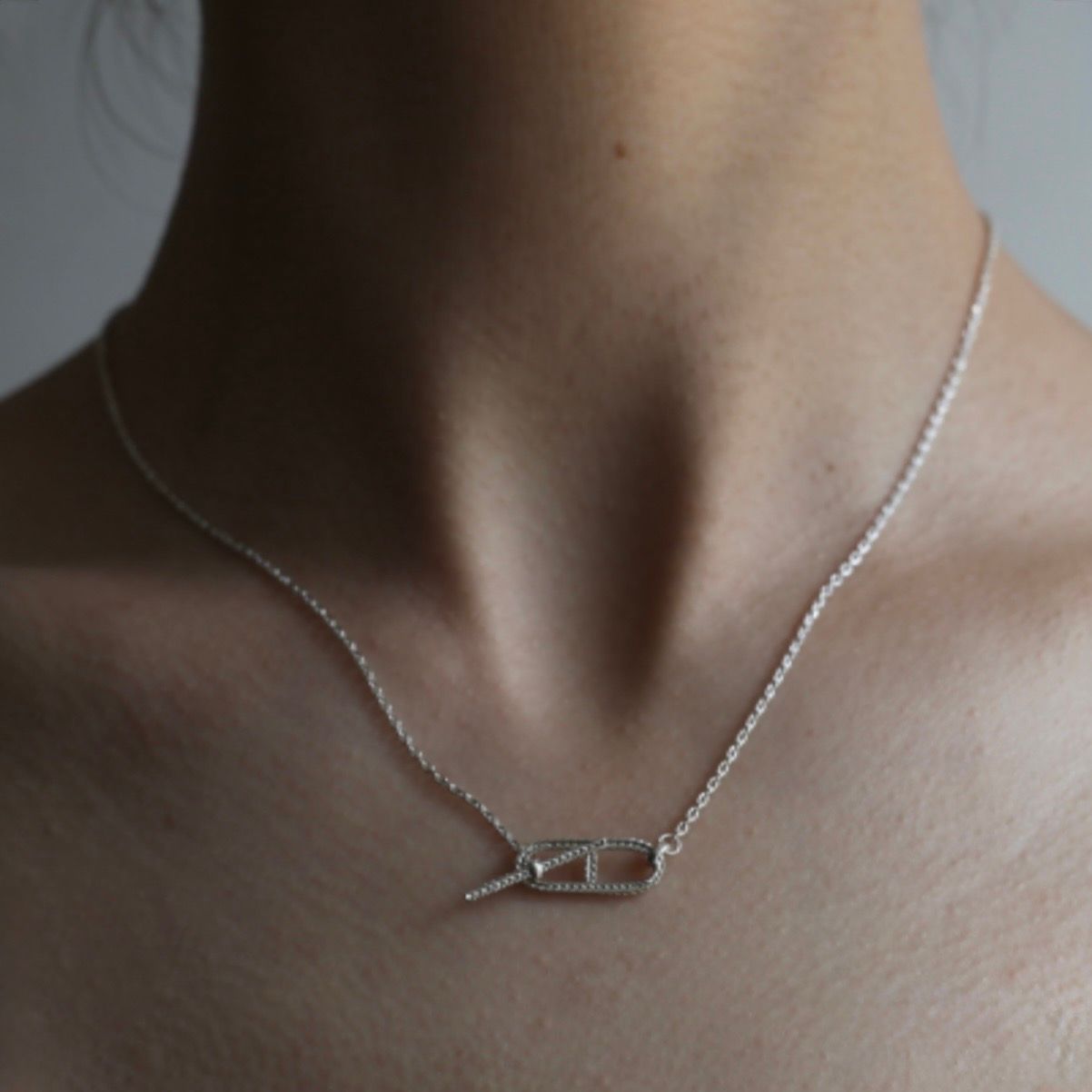 【残り一点】Cable Rope Anchor T-BAR Necklace