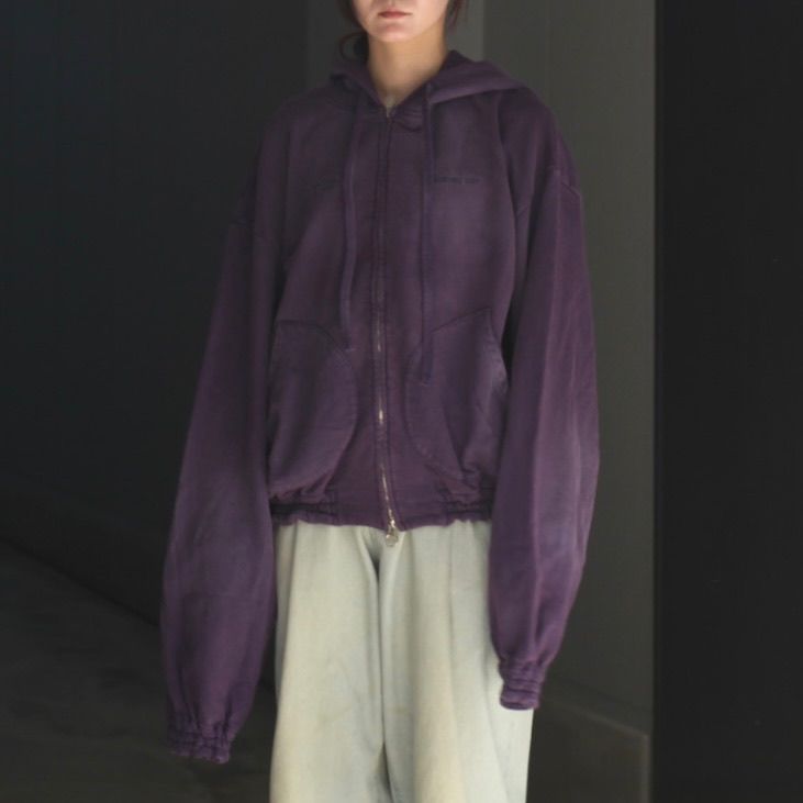 【残り一点】Washed Ordinary Old Style Zip Hoodie