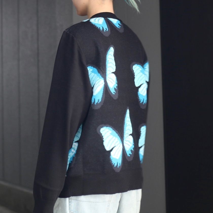 【残りわずか】Butterfly Knit Cardigan - ONE SIZE