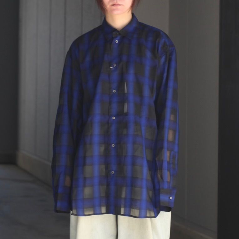 【残り一点】シズルチェックL/Sシャツ