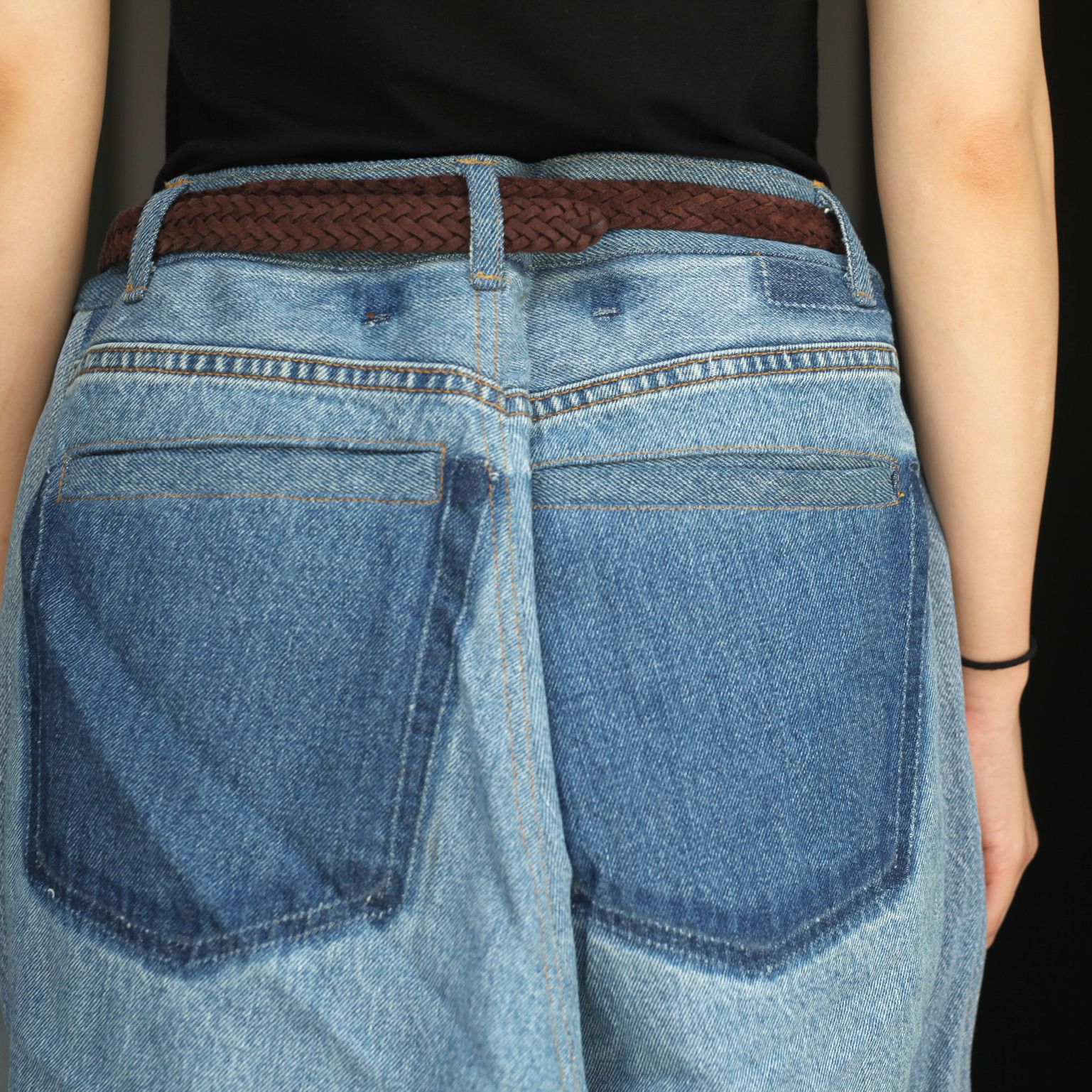 【残り一点】Reconstructed Super Baggy Slacks Denim_3(L)