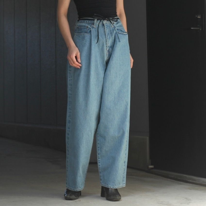 stein - 【残りわずか】Vintage Reproduction Wide Tuck Denim Jeans