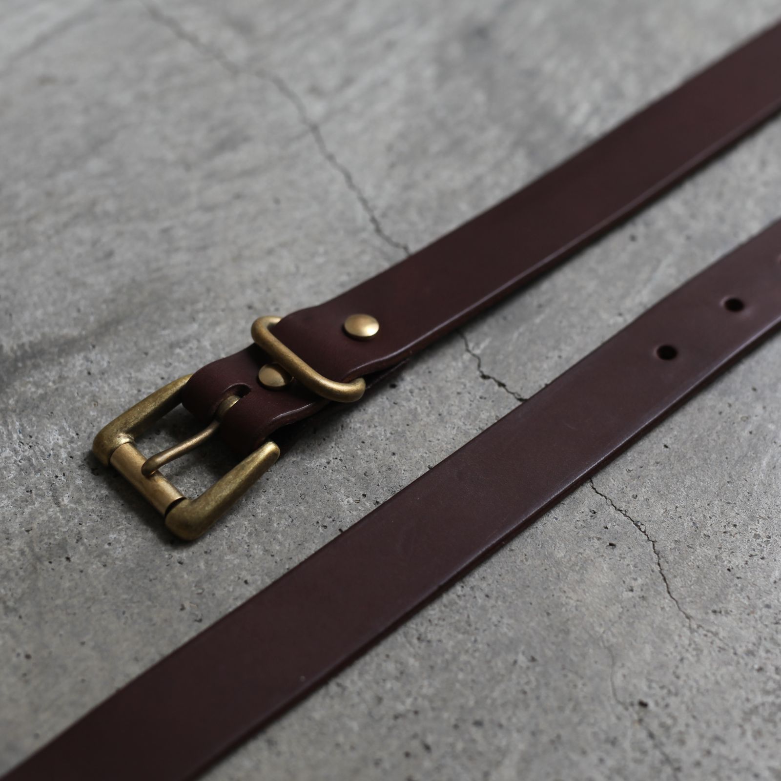 【再販売通知受付可能】Standard Belt Wide(BROWN×GOLD)