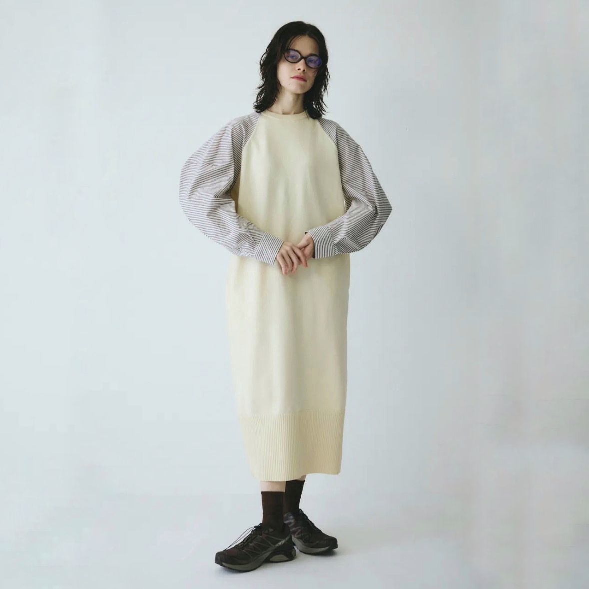 【残り一点】Volume Sleeve Knit Dress