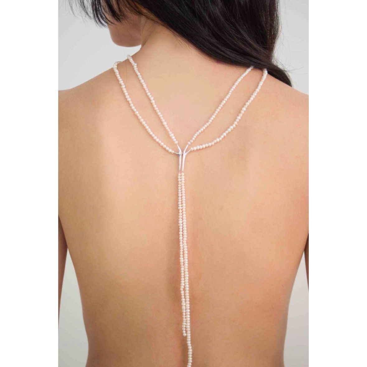 【お取り寄せ注文可能】Baroque Pearl Tie Collar Necklace