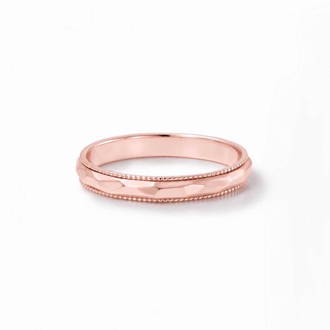 Miyabi Rich Alumi GAHGA ガーガ Dリング付 GARNI - 【お取り寄せ注文可能】Grain Crack Ring(K18 PINK GOLD