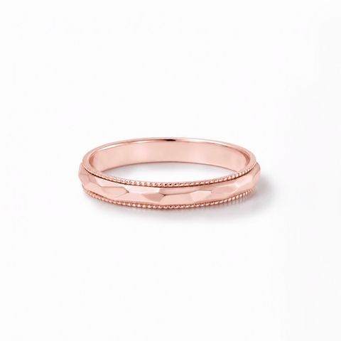 【お取り寄せ注文可能】Grain Crack Ring(K18 PINK GOLD)