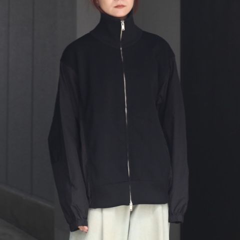 【残り一点】Connected Rib Knit Trucker Jacket