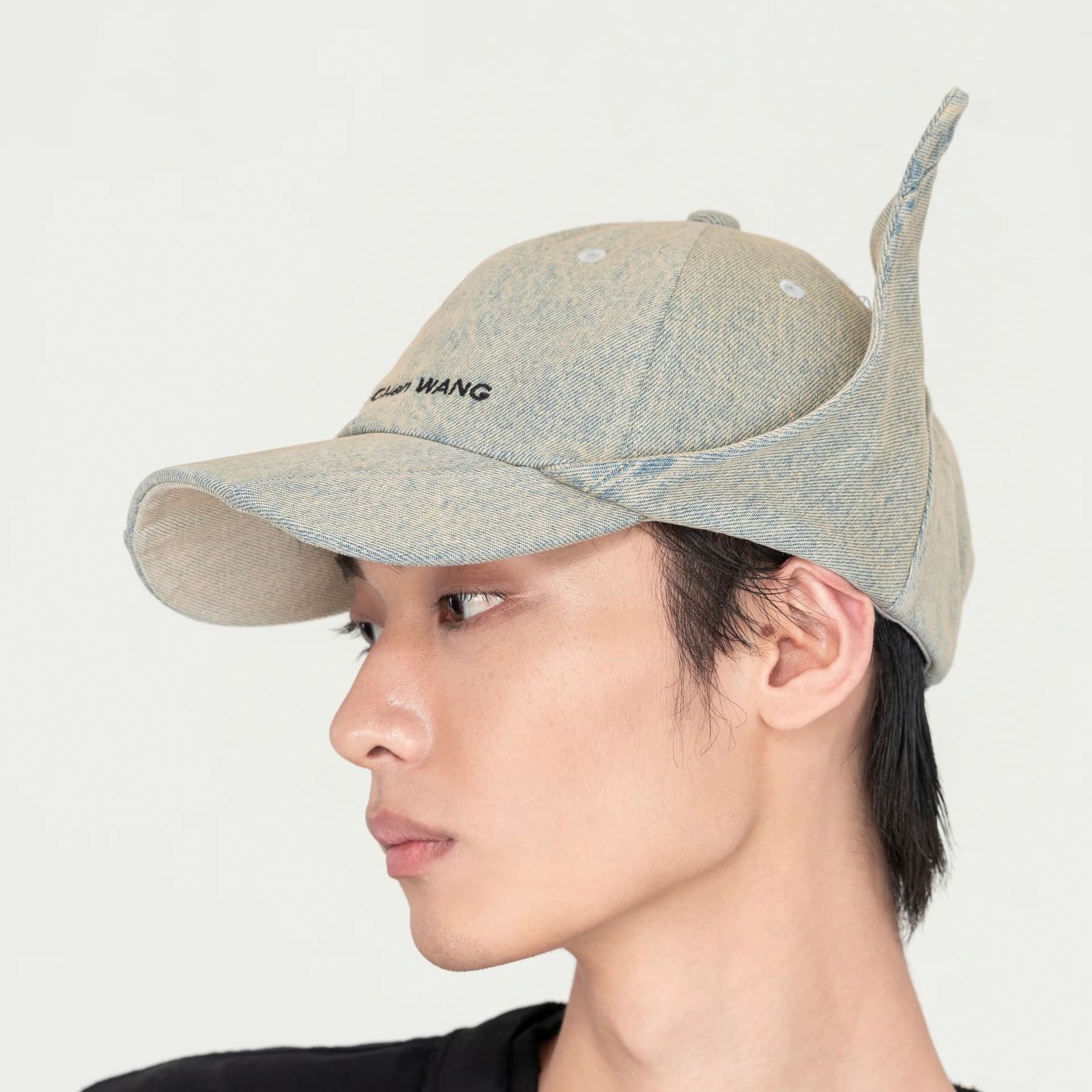 【残り一点】Blue Washed Denim Cat Earflap Baseball Cap
