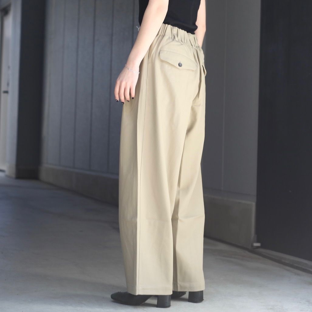 【残り一点】コットンツイルイージーパンツ