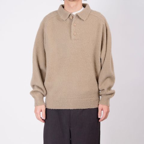 【残り一点】Shaggy Polo Knit
