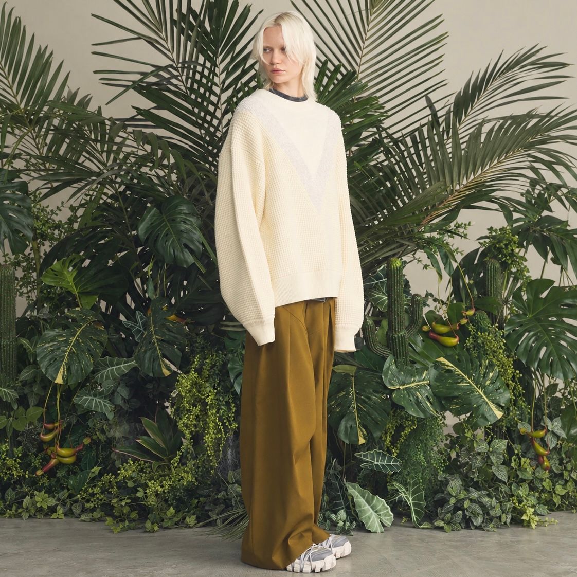 【残り一点】Prime Over V Switching Knit Pull Over