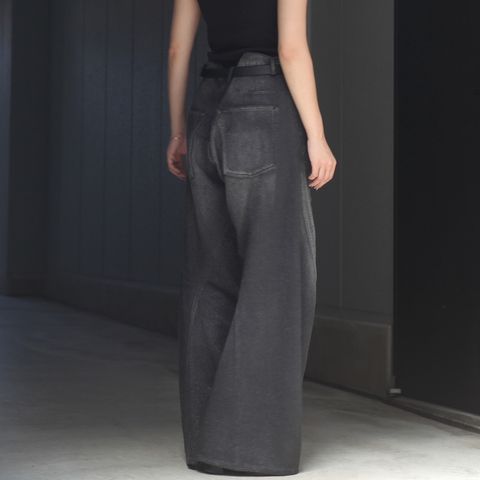 【残り一点】Glitter Twill 3D Twisted Wide Leg 5P Pants