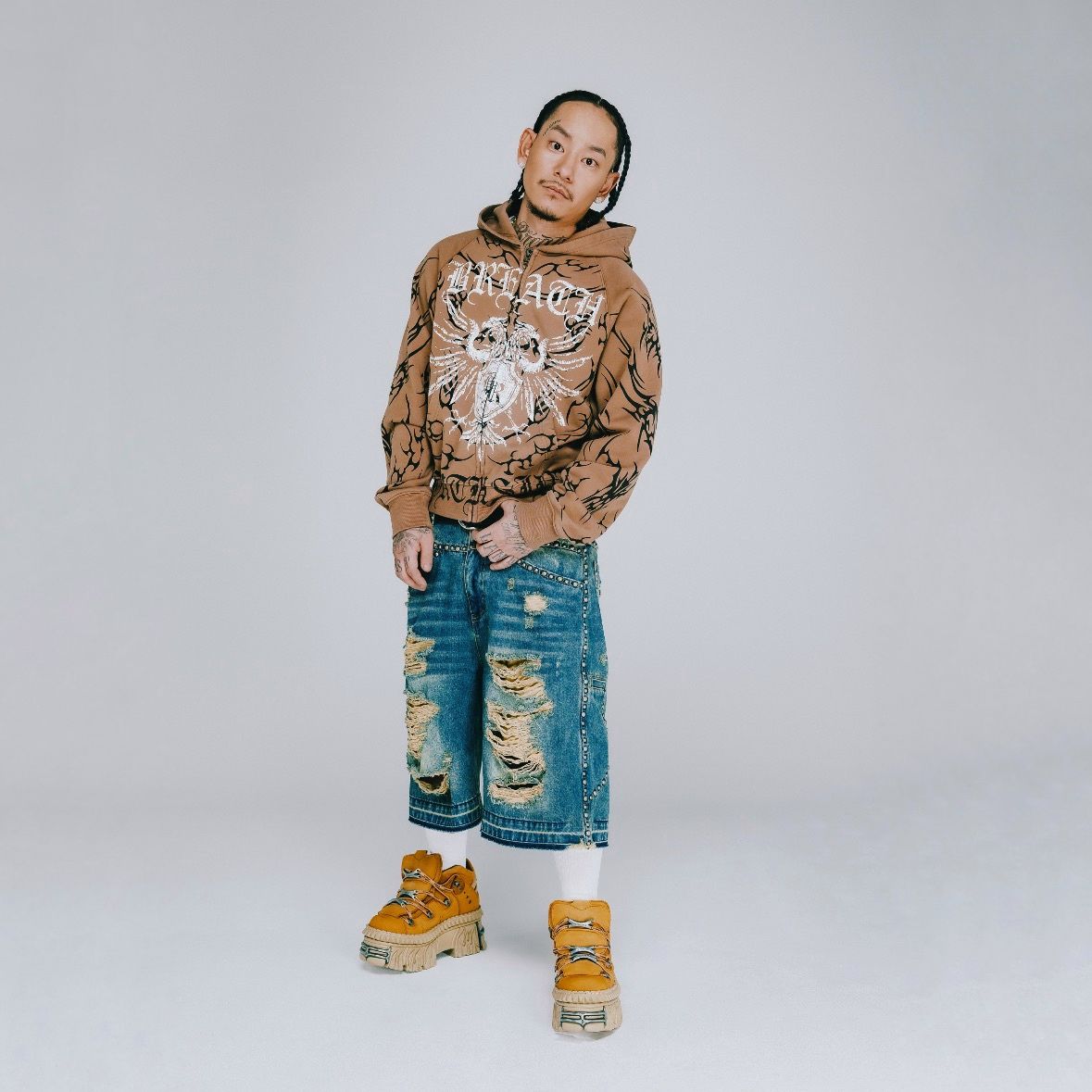 【残り一点】Suicide Studs Denim Shorts