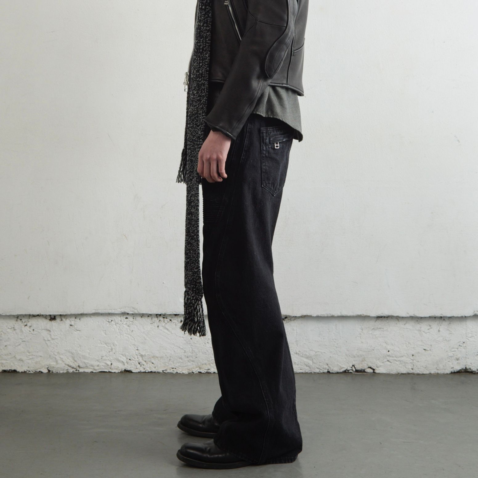 【残りわずか】3D Twisted Moto Jeans