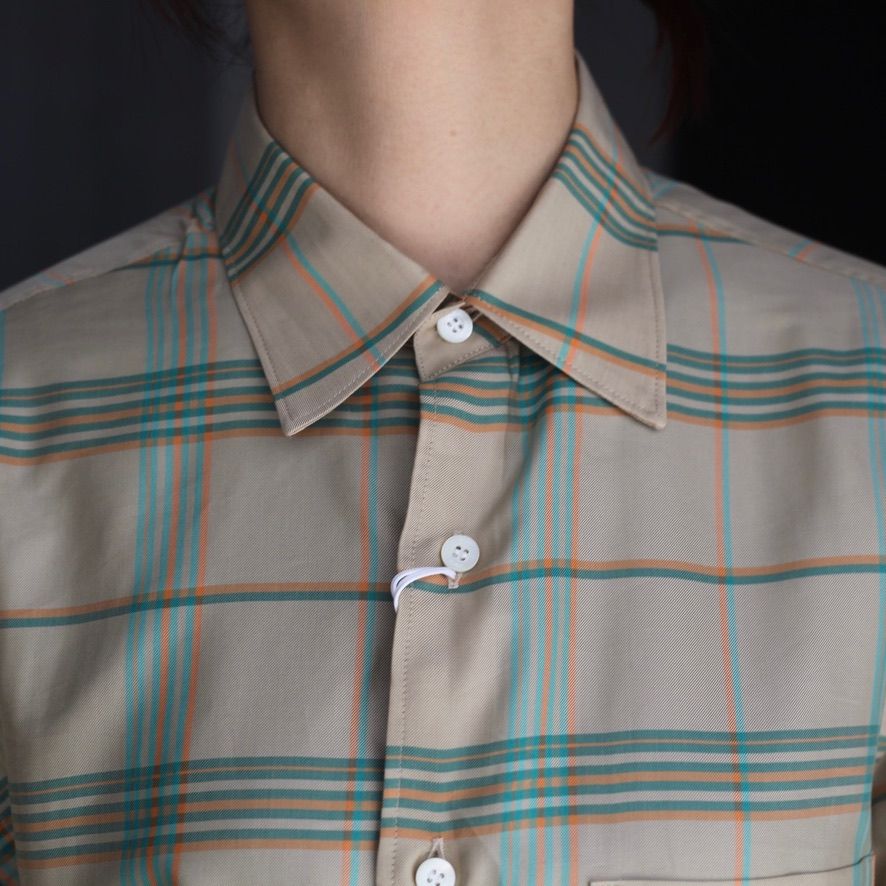 【残り一点】Plaid Regular Collar Shirt