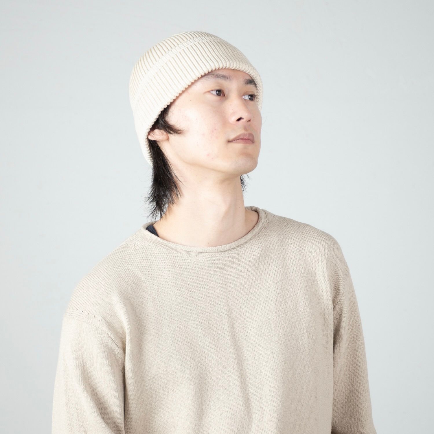【残り一点】Cotton Acrylic Knit Beanie