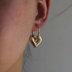 【残り一点】BB Logo Earrings(GOLD_両耳用)