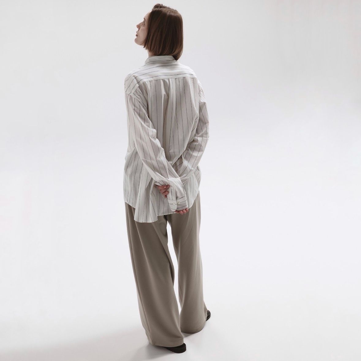 【残りわずか】46G Atmosphere Stripe Shirt