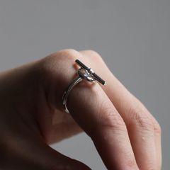 【残り一点】Circle T Ring(WHITE)