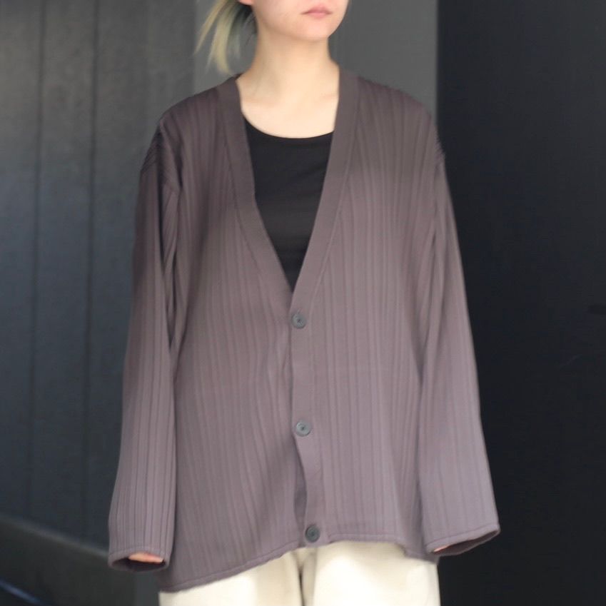 クリスマス特集2020 YOKE/ヨーク Pleated Kint Cardiganセットアップ